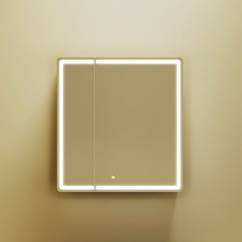 Зеркало-шкаф Sancos Mirror MI70ECH 70х70 подвесной цвет коричневый - фото 3